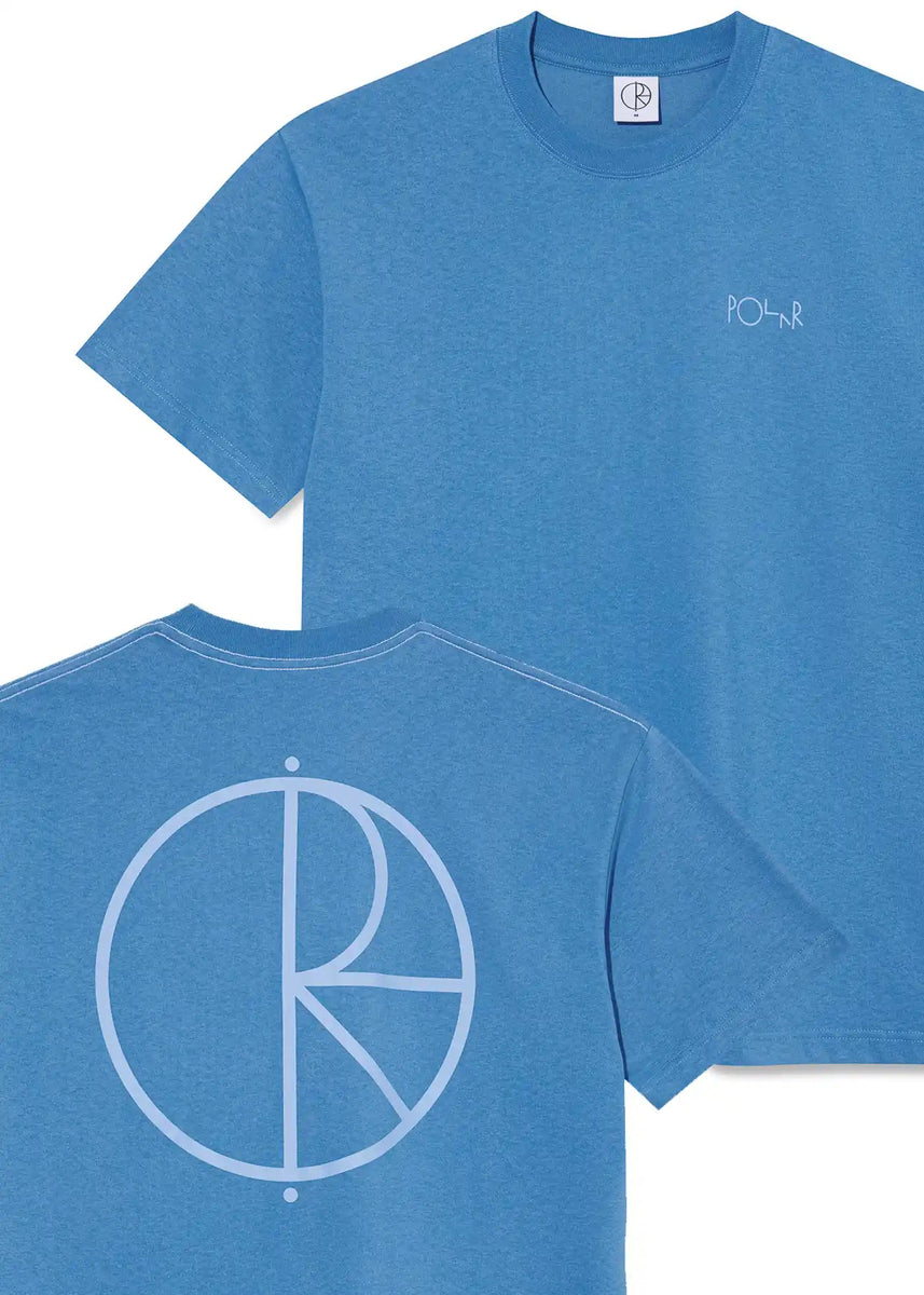 Polar Skate Co. Stroke Contrast Logo T-Shirt French Blue