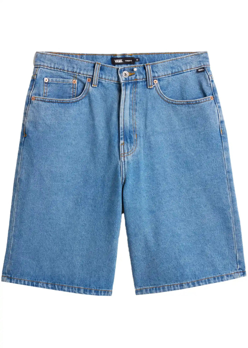 Short en jean baggy Vans Check 5 bleu délavé