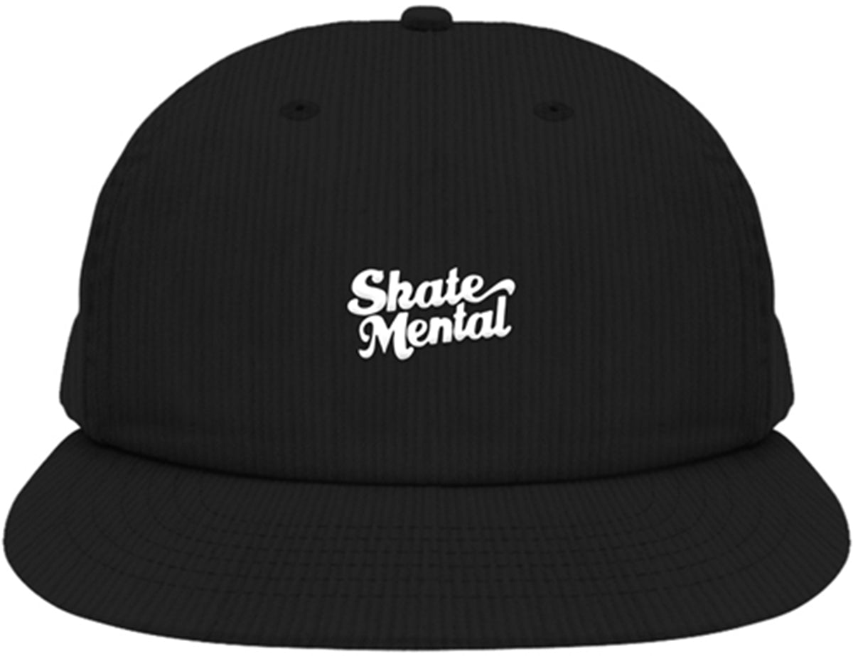 Skate Mental Script Unstructured Hat Black Freedom