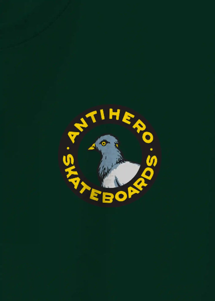 Anti Hero - Anti Hero Pigeon Round T-Shirt Forest - Handelsware