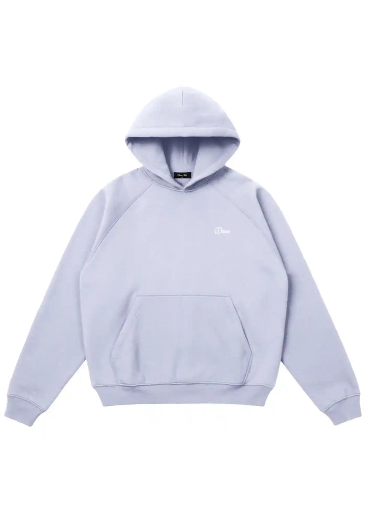 Dime - Dime Cursive Small Logo Hoodie Grey Lavender