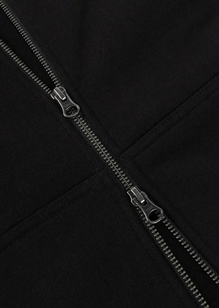 Dime - Dime Cursive Small Logo Zip Hoodie Schwarz