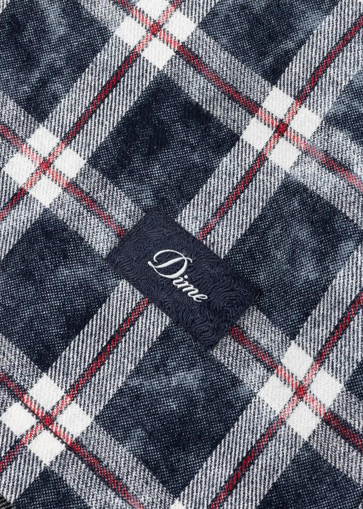 Dime - Dime Plaid Flannel Shirt Bleached Navy