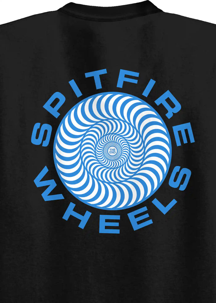 Spitfire Classic 87 Swirl Fill T-Shirt Black Blue White Handelsware Spitfire   