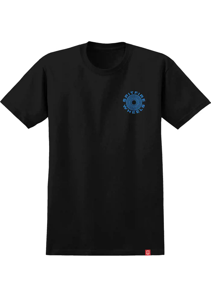 Spitfire Classic 87 Swirl Fill T-Shirt Black Blue White Handelsware Spitfire   