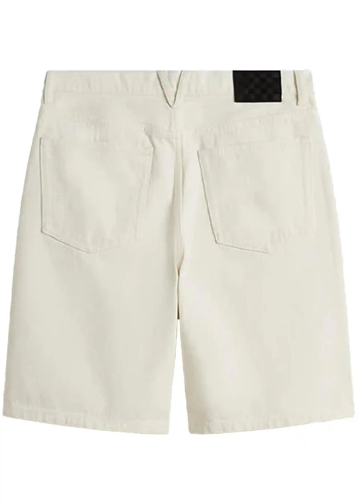 Vans - Vans Check 5 Baggy Denim Jeans Shorts Marshmallow