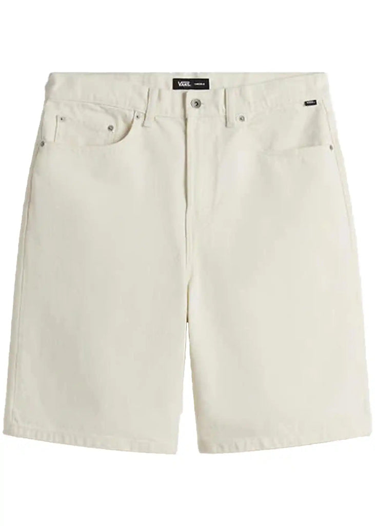 Vans - Vans Check 5 Baggy Denim Jeans Shorts Marshmallow