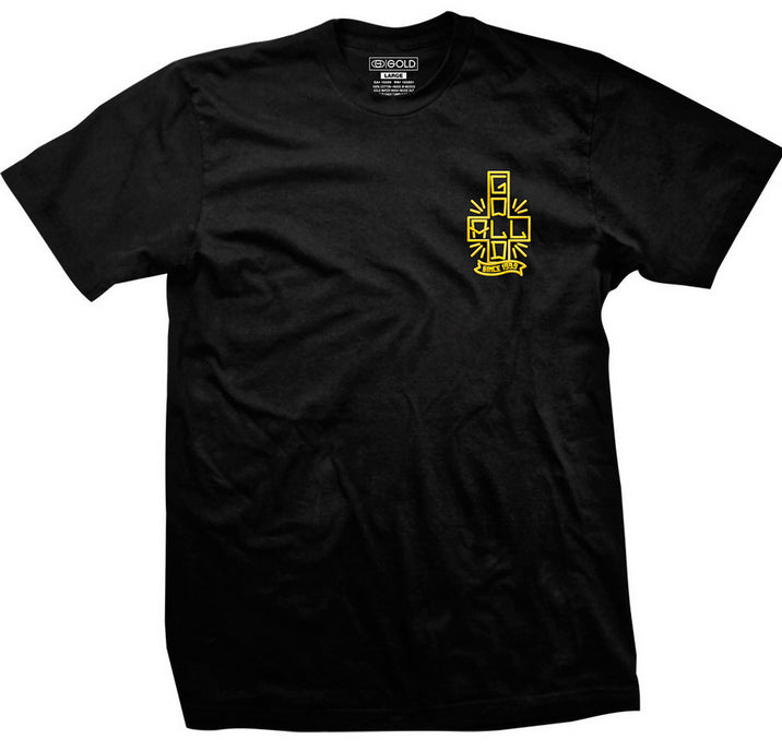 Gold G Town Tee Black  Gold   