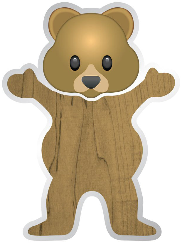 Grizzly Pudwill Bear Sticker  Grizzly   