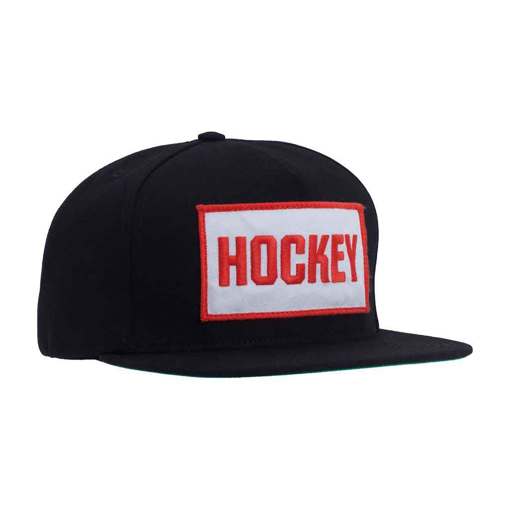 Hockey Patch Snapback Cap Black  Hockey   