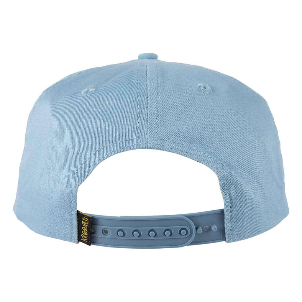 Krooked Faces Snap Back Cap Light Blue  Krooked   