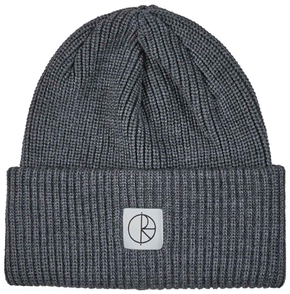 Polar Double Fold Merino Beanie Heather Grey  Polar   