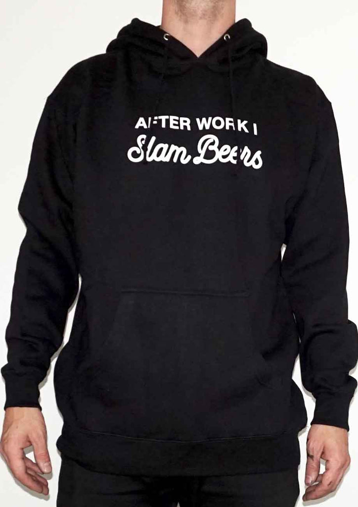 Skate Mental Slam Beers Hooded Sweatshirt Black  Skate Mental   
