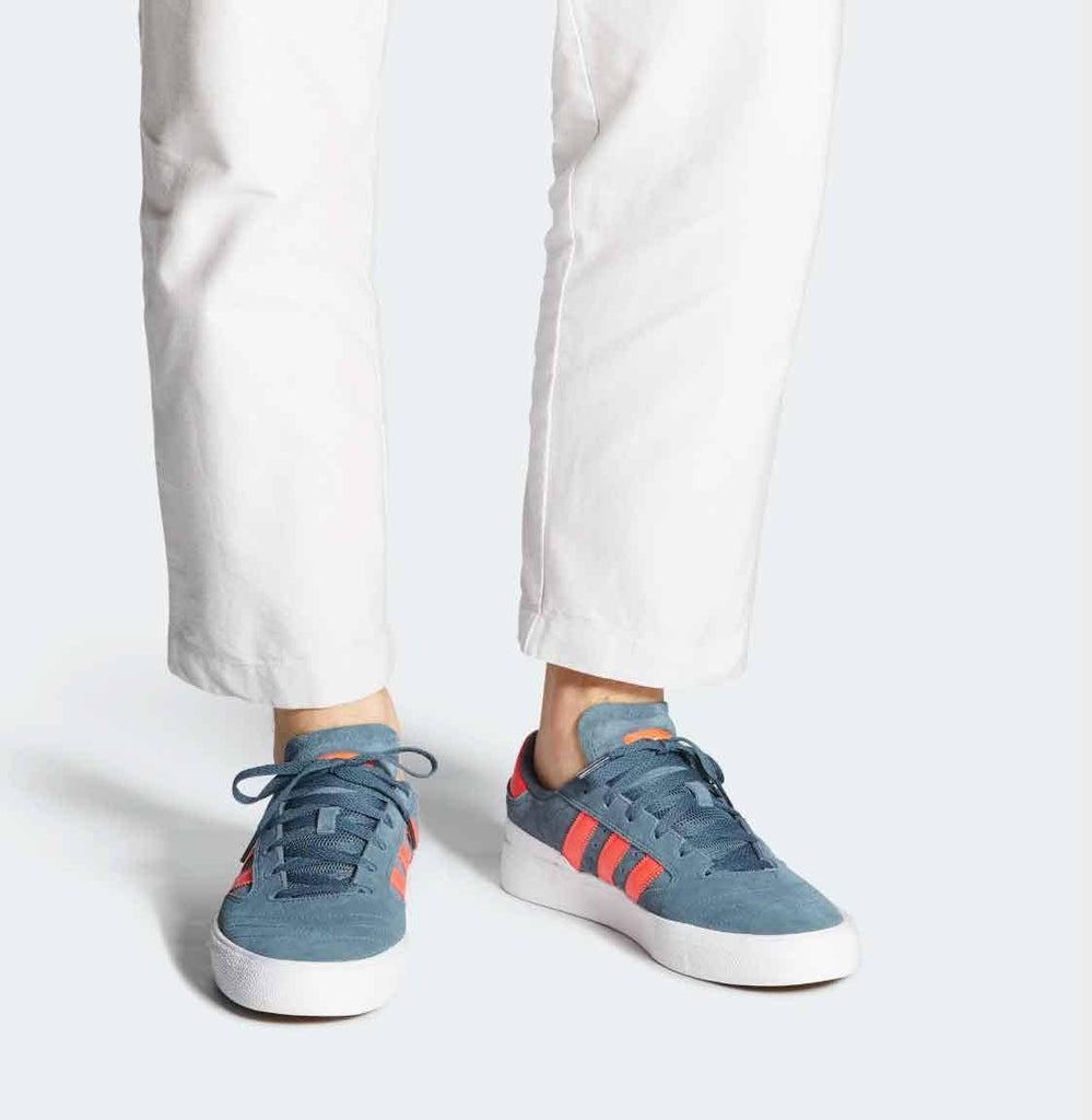 Adidas Skateboarding Busenitz Vulc II Legacy Blue Solar Red Schuh  Adidas Skateboarding   