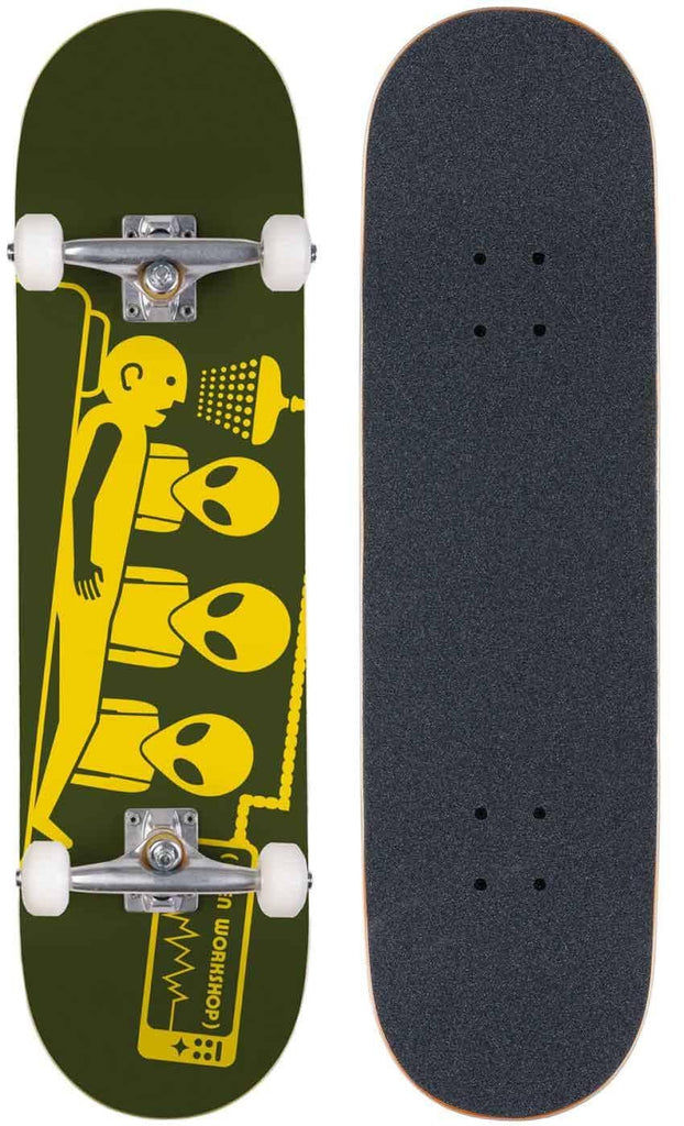 Alien Workshop Abduction 8.25 Complete Skateboard Army Yellow  Alien Workshop   