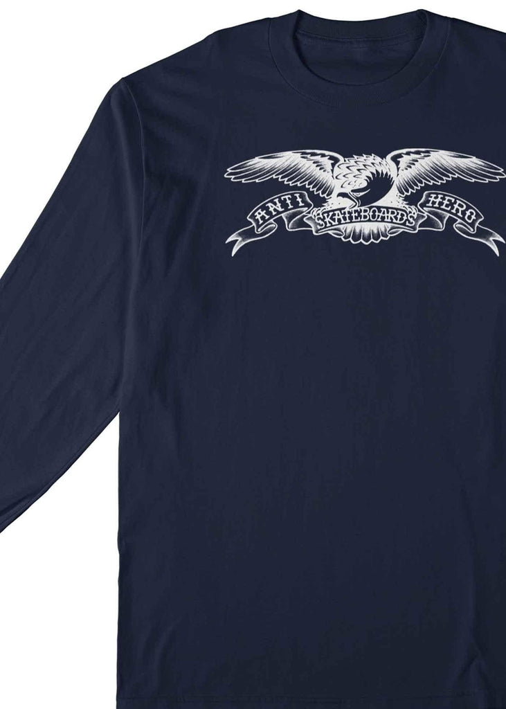 Anti Hero  Basic Eagle Longsleeve T-Shirt Navy  Anti Hero   