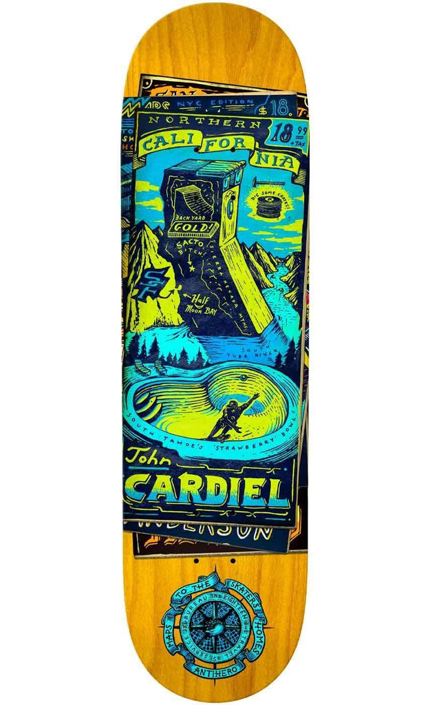 Anti Hero Cardiel Maps To The Skaters Homes 8.62 Deck  Anti Hero   