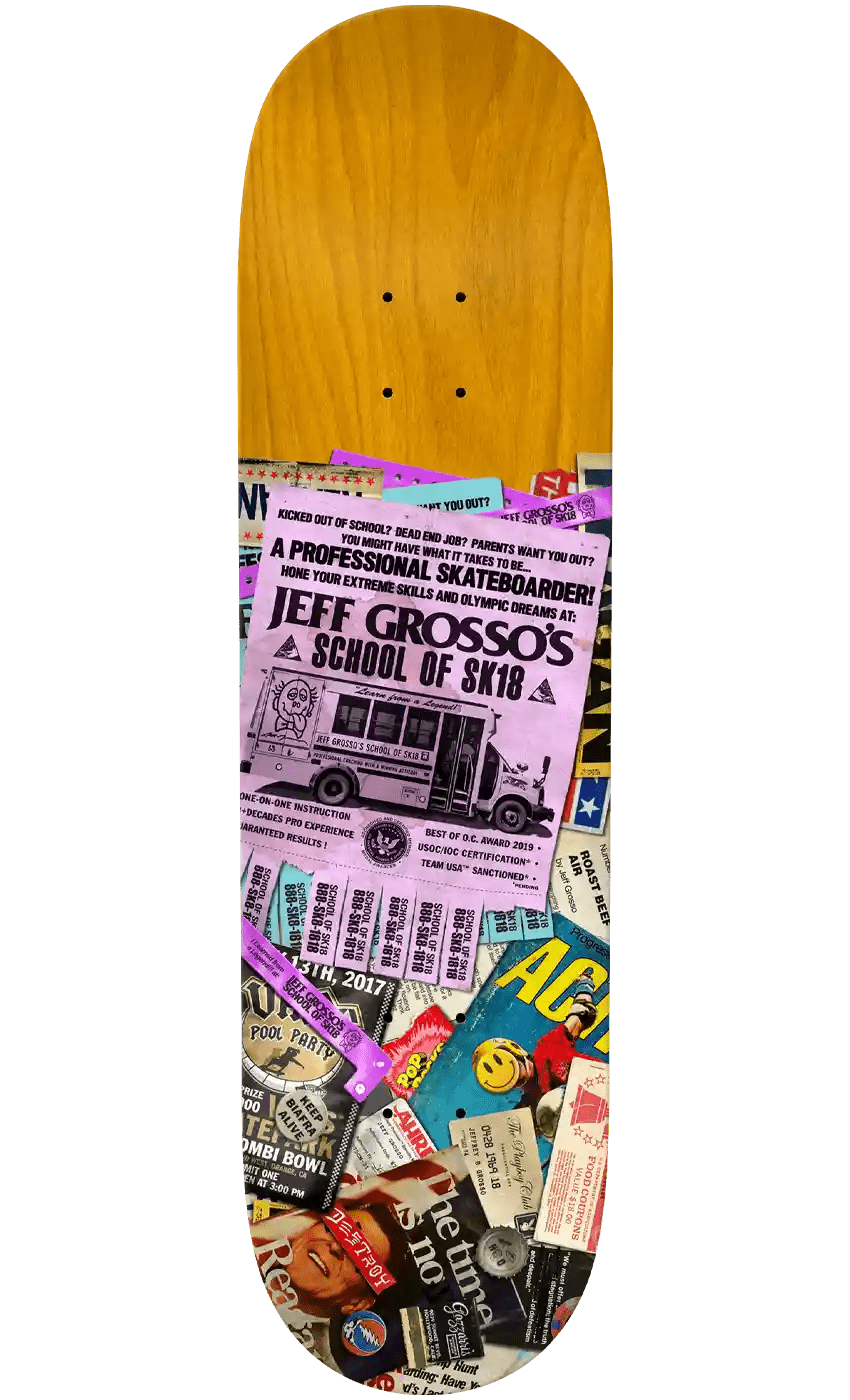 Planche de Skate Antihero Jeff Grosso Deck Planche de Skate Antihero Jeff Grosso Deck