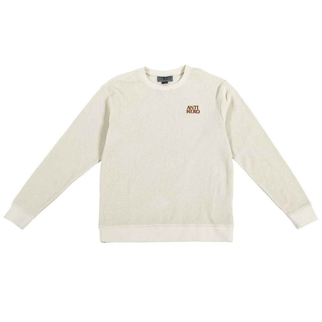 Anto Hero Lil Blackhero Thermal Longsleeve T-Shirt Off White  Anti Hero   