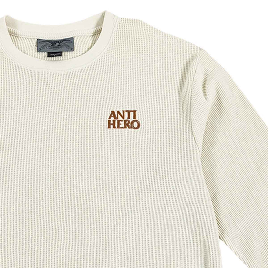 Anto Hero Lil Blackhero Thermal Longsleeve T-Shirt Off White  Anti Hero   