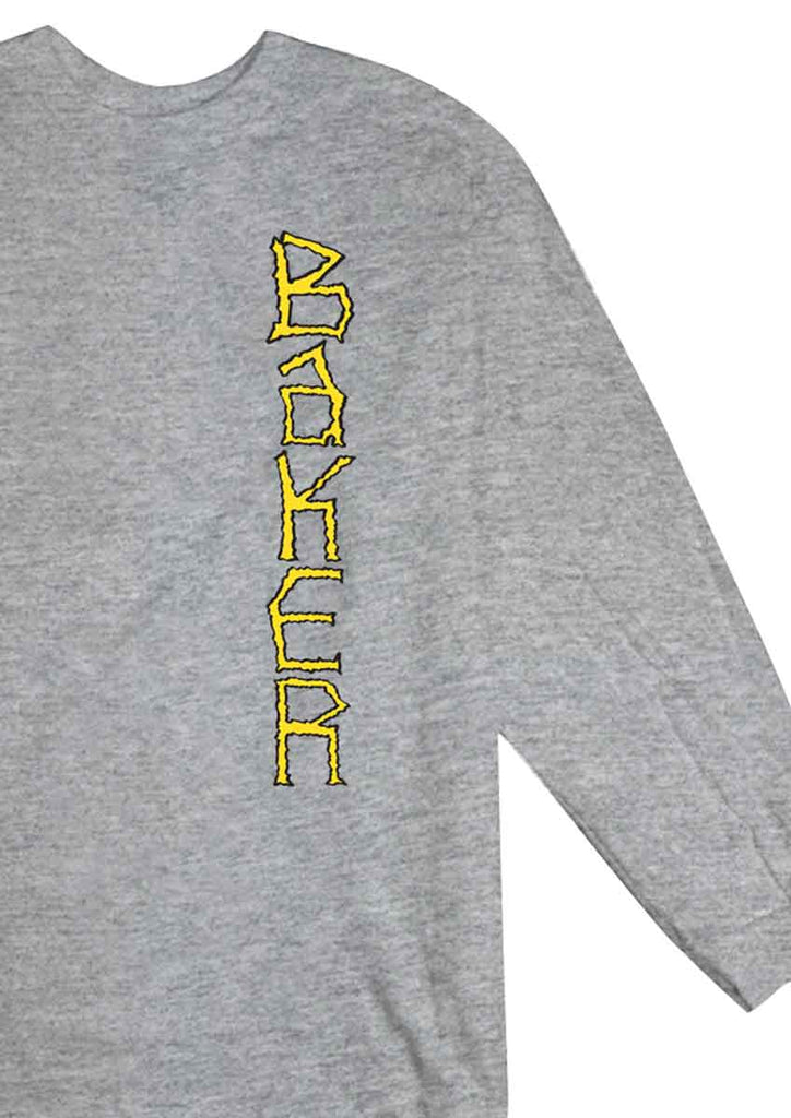 Baker Aggro Longsleeve T-Shirt Heather Grey  Baker   