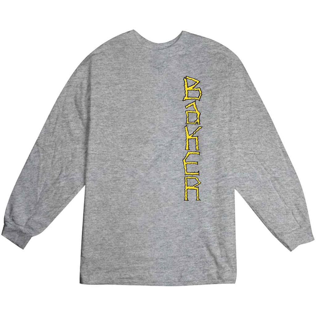 Baker Aggro Longsleeve T-Shirt Heather Grey  Baker   