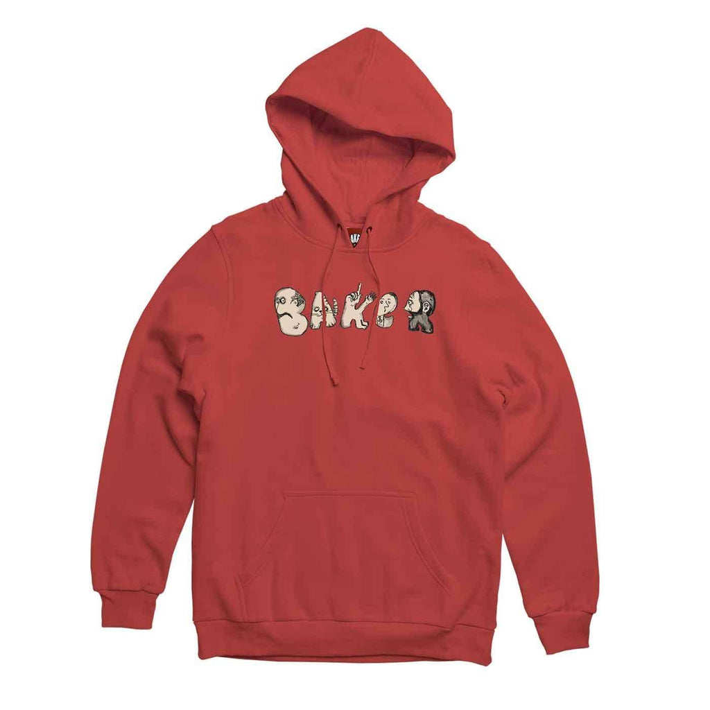 Baker Friends Hooded Sweatshirt Red  Baker   