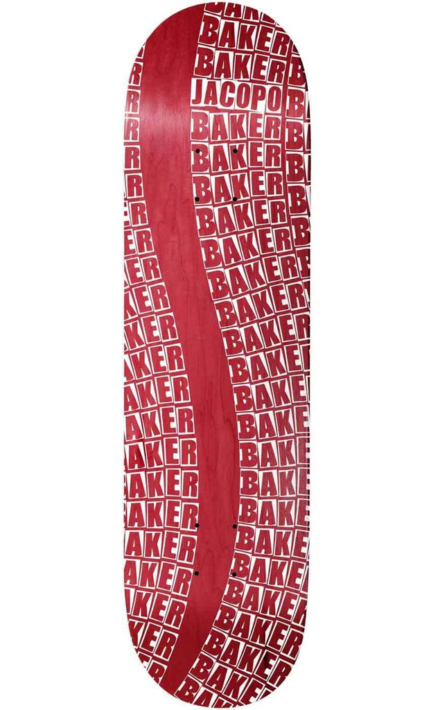 Baker Jacopo Wavy 8.125 Deck Red  Baker   