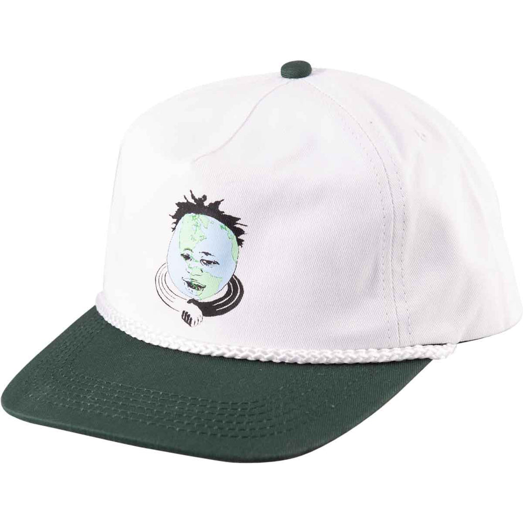 Baker Kaders World Snapback Cap White  Baker   