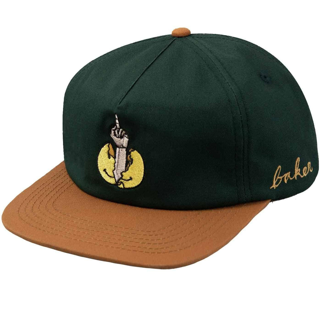 Baker PMA Snap Back Cap Green Brown  Baker   