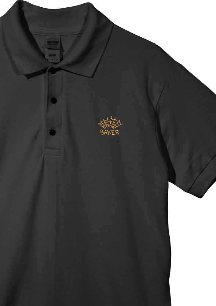 Baker Web Polo Shirt Black  Baker   