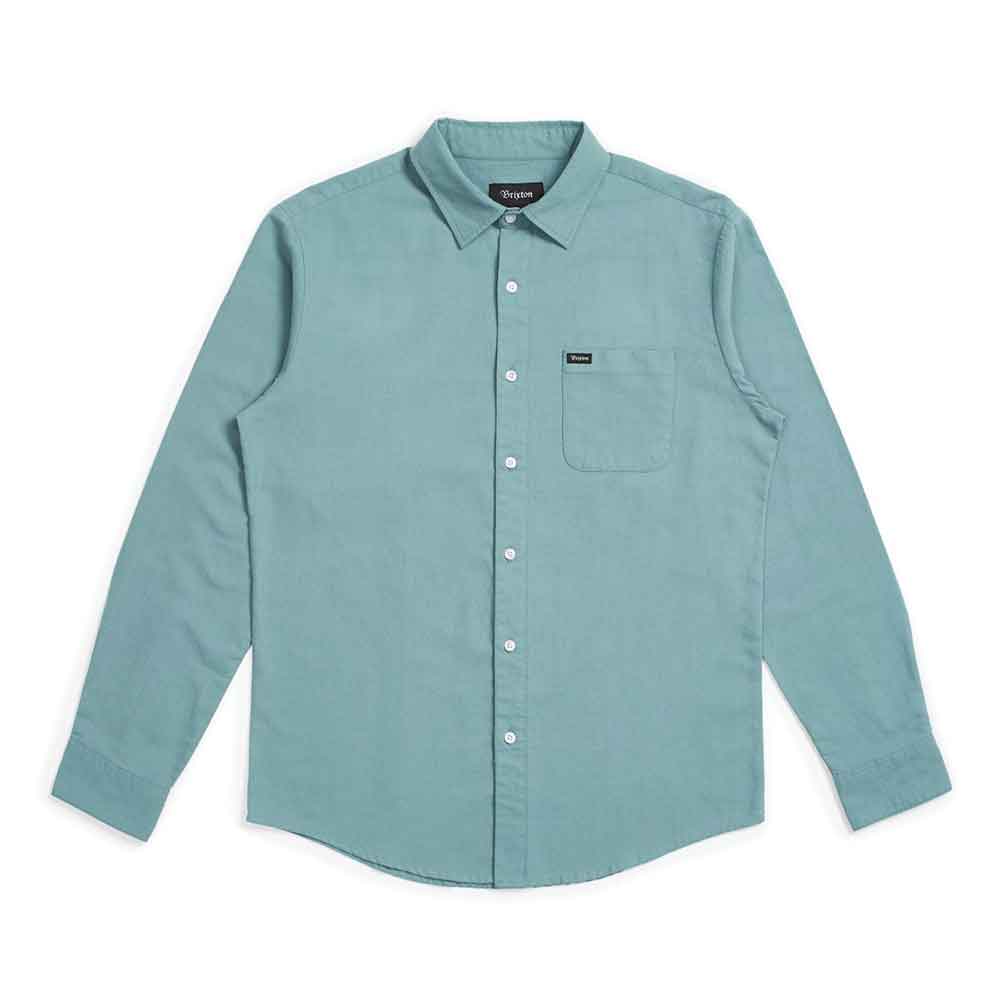 Brixton Charter Oxford Longsleeve Shirt Jade  Brixton   