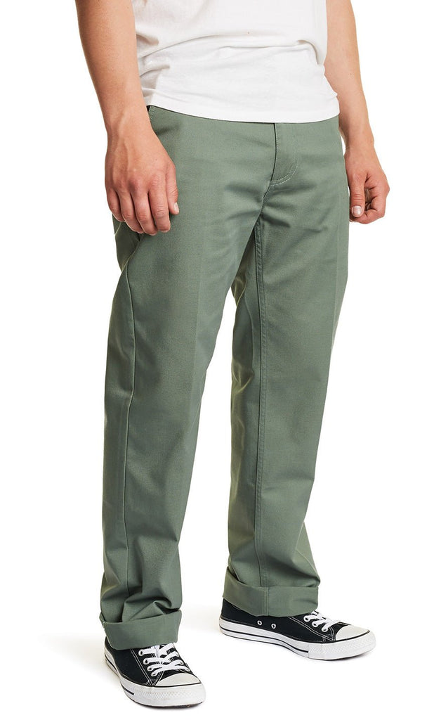 Brixton Labor Chino Pant Washed Chive  Brixton   