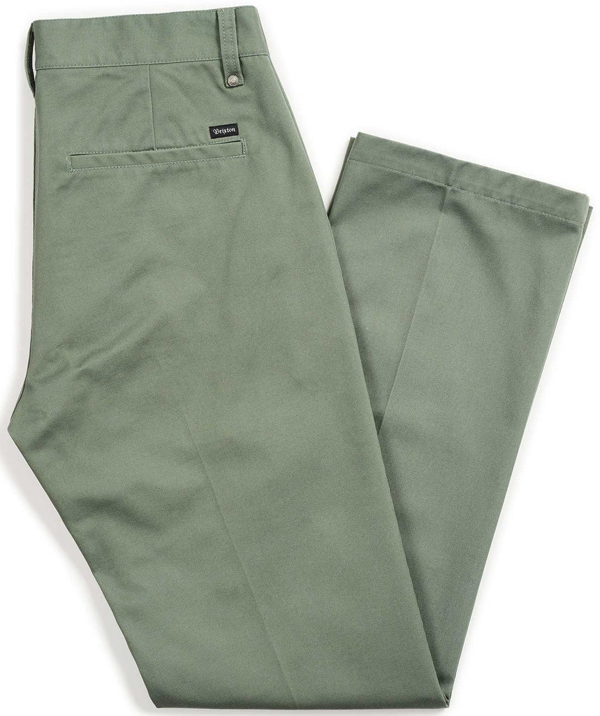 Brixton Labor Chino Pant Washed Chive  Brixton   