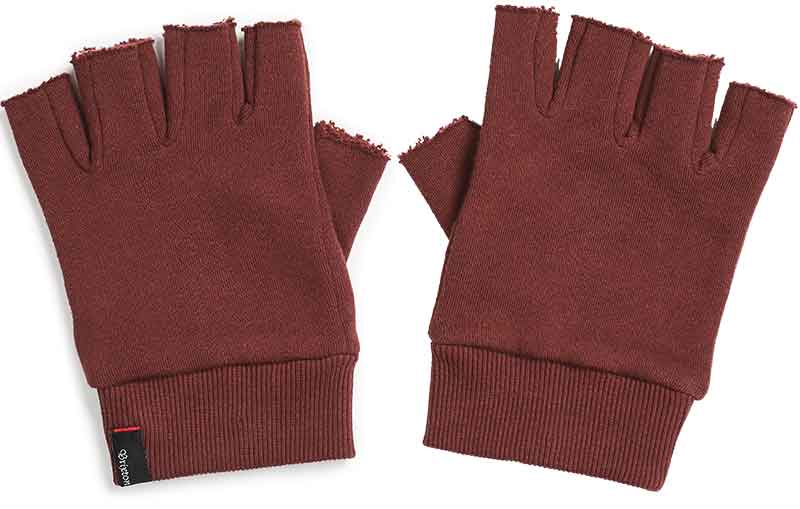 Brixton Robbie Fingerless Gloves Rust  Brixton   