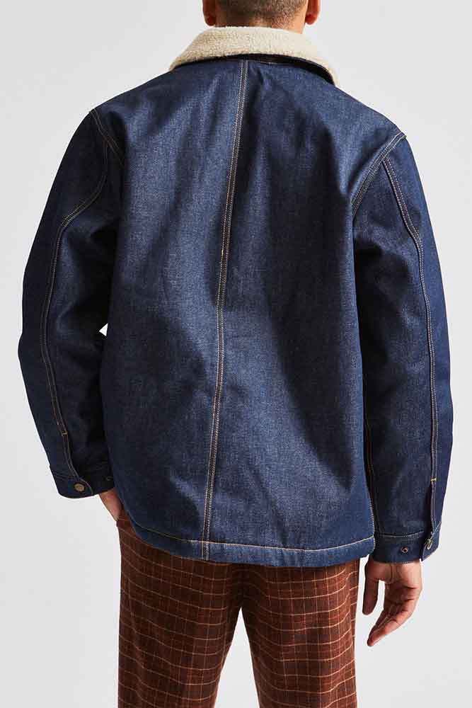 Brixton Yard Denim Sherpa Jacket Raw  Brixton   