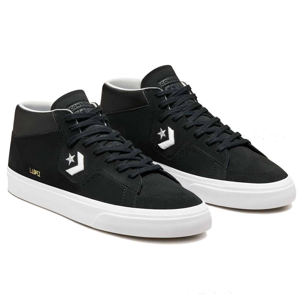 Converse Cons Louie Lopez Pro Mid Black White Schuh  Converse   