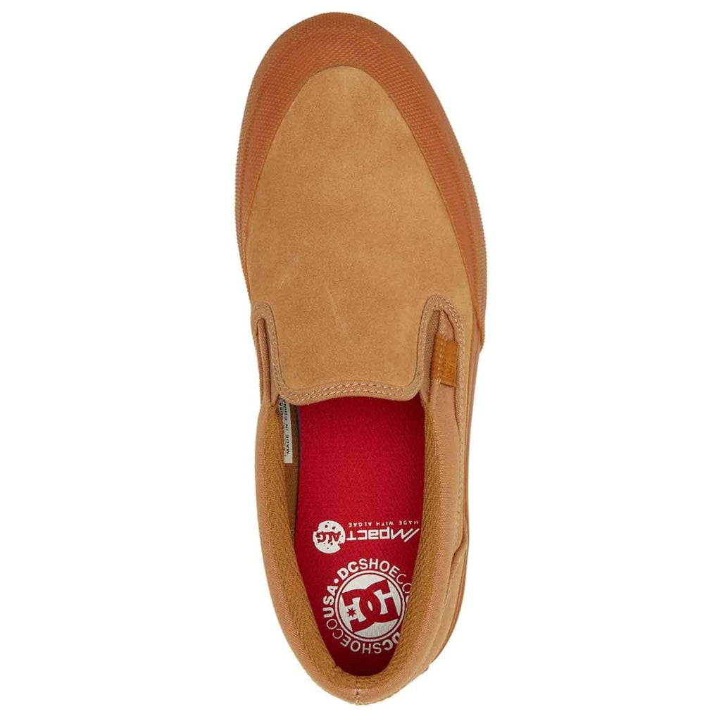 DC Shoes Manual RT S Slip On Skateschuh Brown Gum  DC   