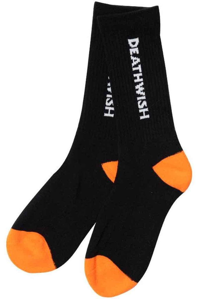 Deathwish Carpenter Socks Black Orange  Deathwish   