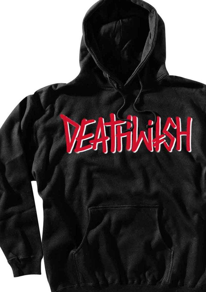 Deathwish Deathspray Hooded Sweatshirt Black Red  Deathwish   