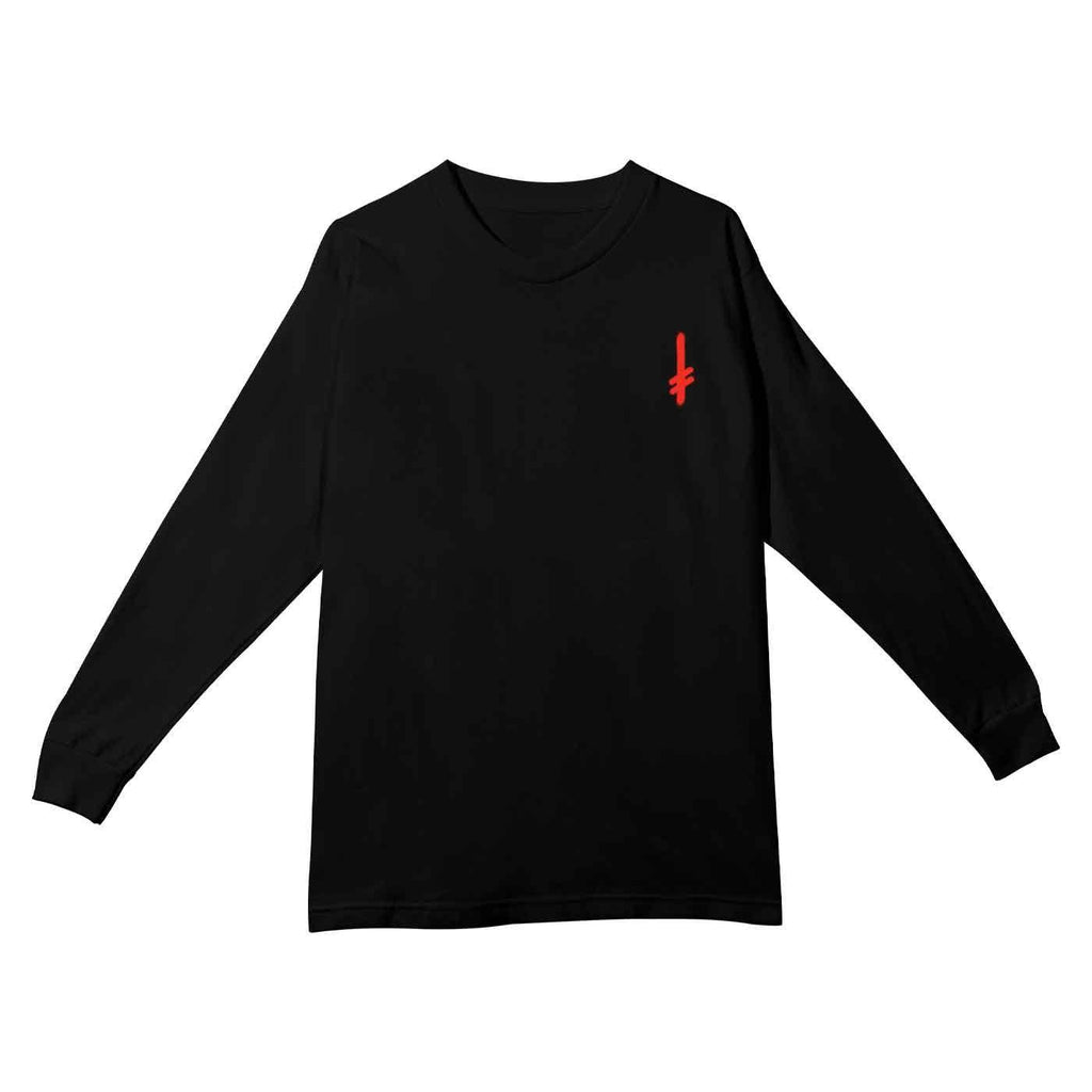 Deathwish Deathspray Langarm T-Shirt Schwarz Rot  Deathwish   