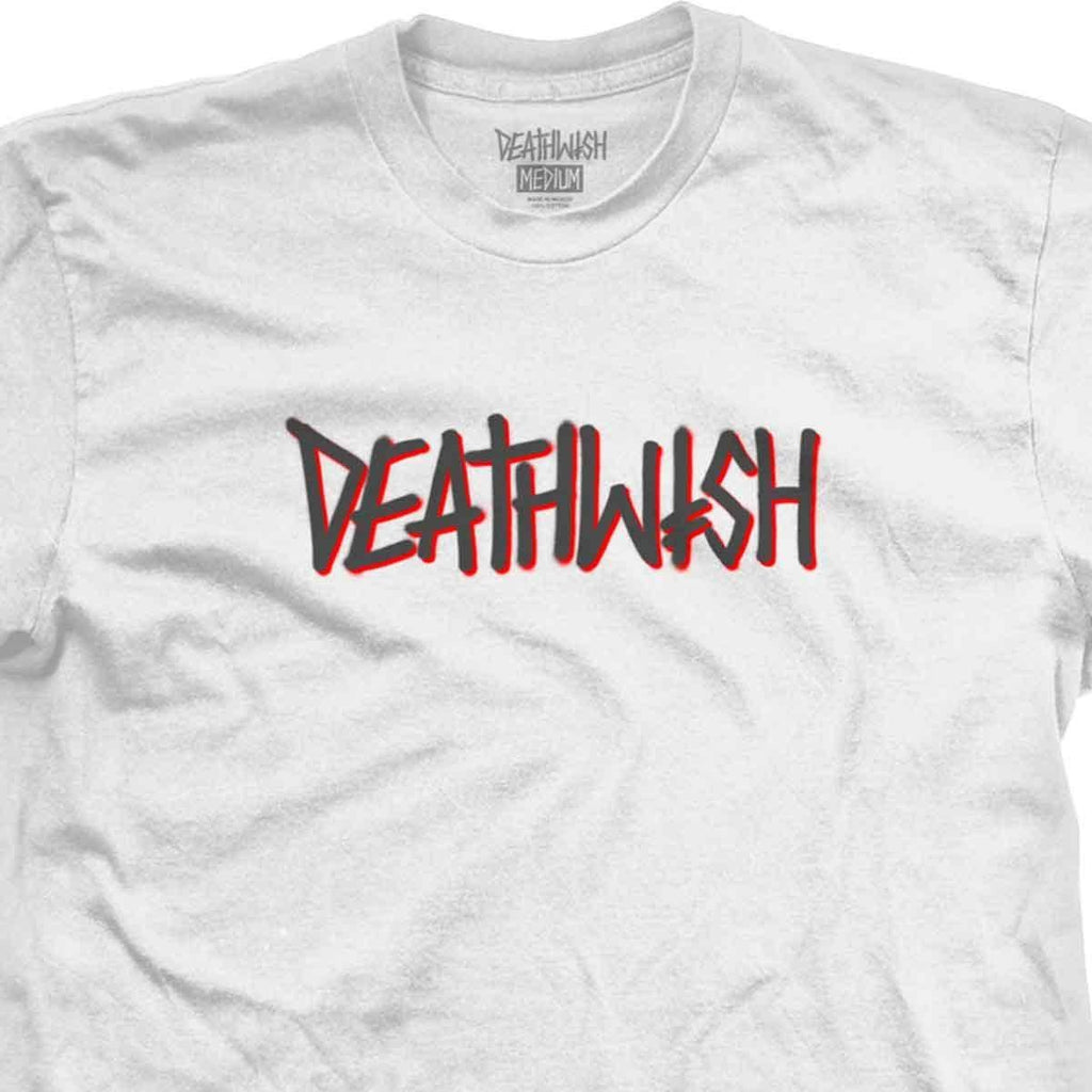 Deathwish Deathspray T-Shirt White Grey  Deathwish   