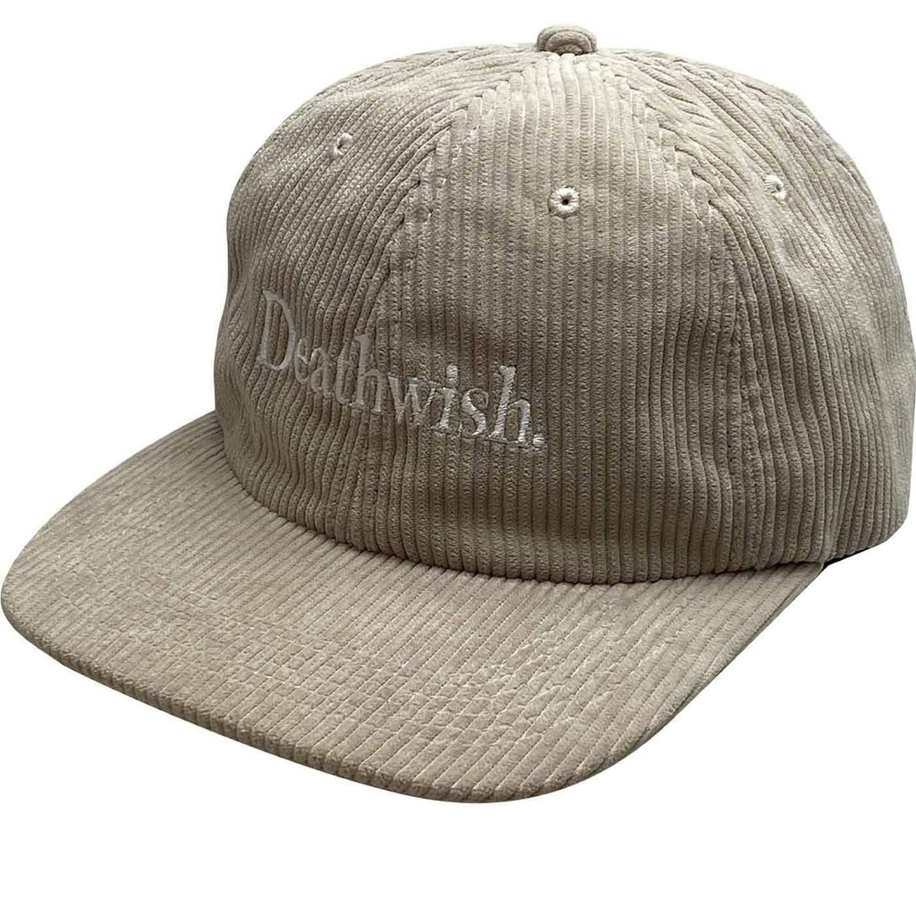 Deathwish Too Much Cord Snap Back Cap Khaki  Deathwish   