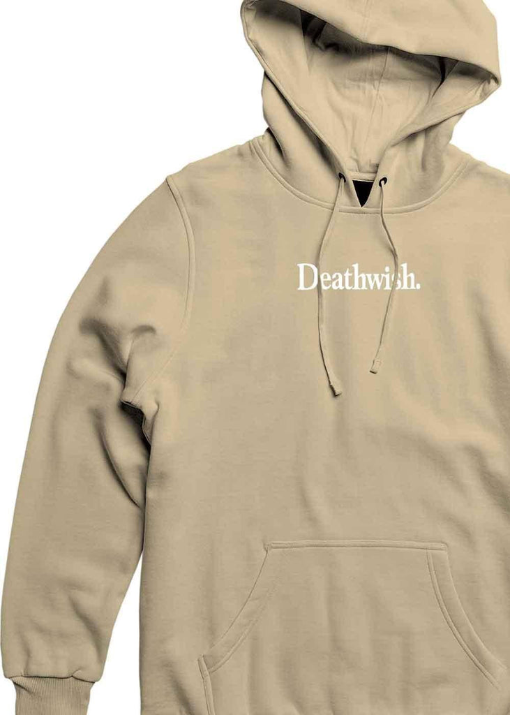 Deathwish Too Much Hooded Sweatshirt Sand  Deathwish   