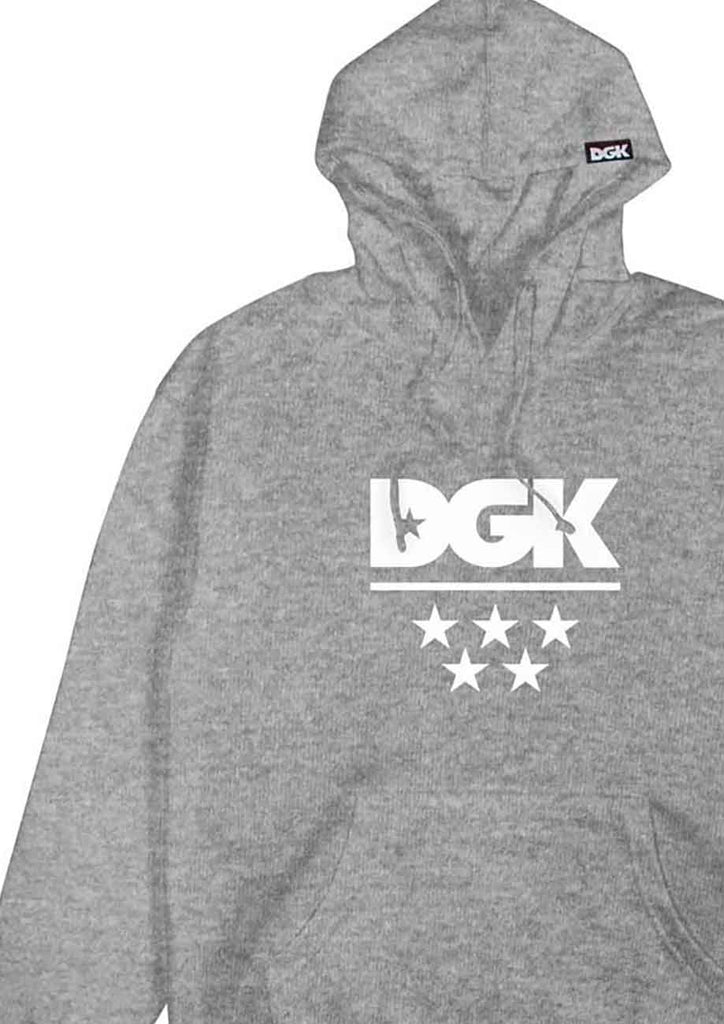 DGK All Star Hooded Sweatshirt Gunmetal Heather  DGK   