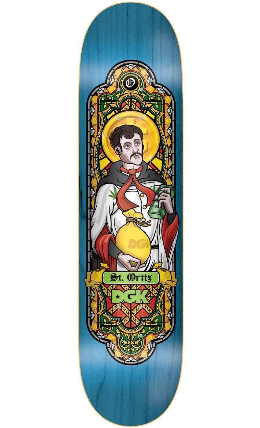 DGK Ortiz Ghetto Disciples 8.0 Deck Blue – Freedom Skateshop