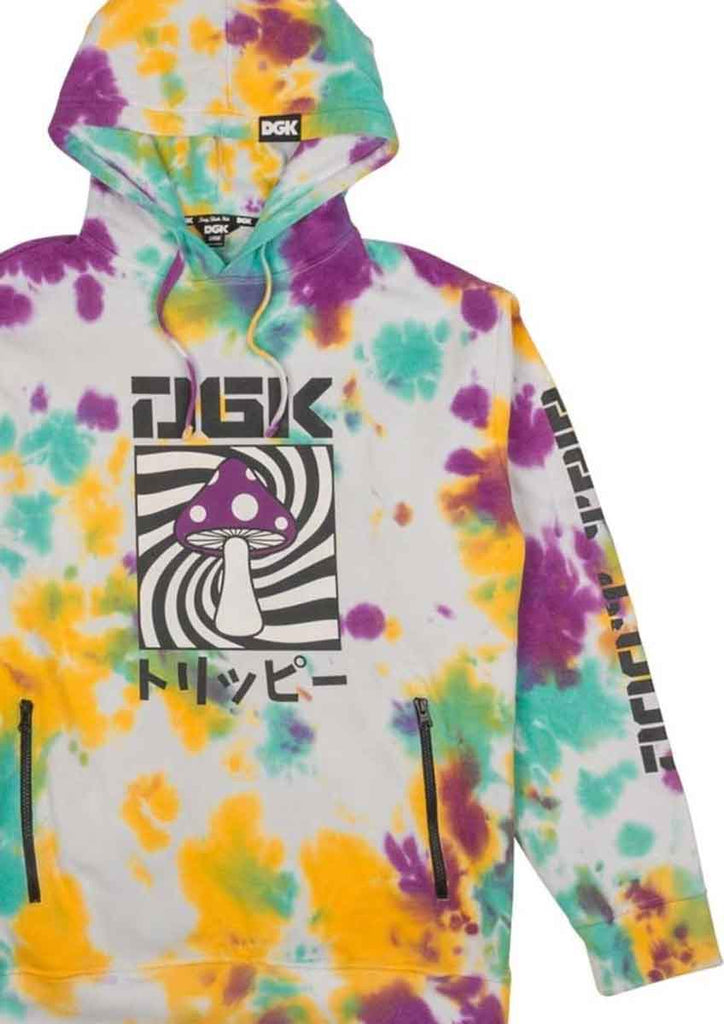 DGK Psychedelic Hooded Sweatshirt Tie Dye  DGK   