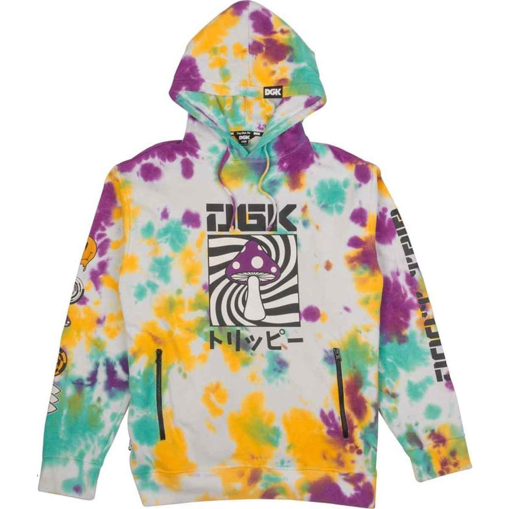 DGK Psychedelic Hooded Sweatshirt Tie Dye  DGK   