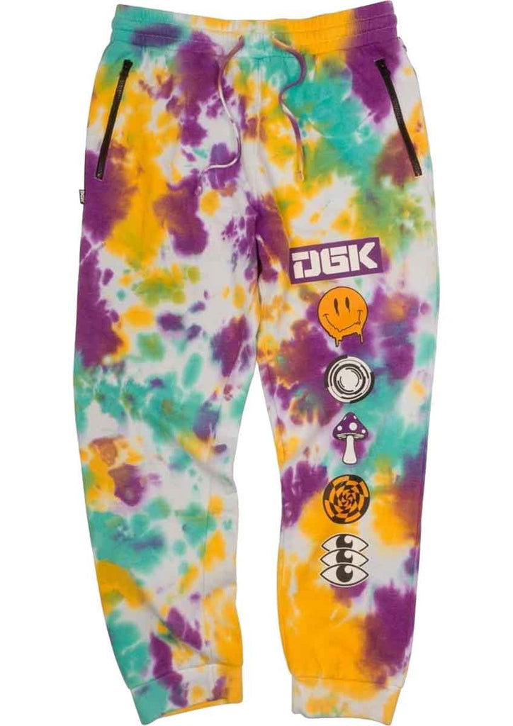 DGK Psychedelic Sweat Pants Tie Dye  DGK   