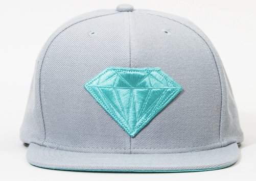 Diamond Emblem Snap Back Gris D.Bleu